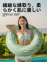 大人用厚手エアバッグ付き浮き輪【持ち運び便利・インフレータブル・子供用も対応】（セットアップ対応）