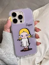 可愛いカートゥーンデザインのiPhone用ケース【全包型・防摔・クールな女の子】