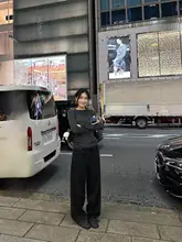 フロアレングスパンツ 女性 新作 スリム ヴィンテージ ワイドレッグ グレー ブラック デニム