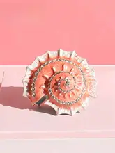 手作りエナメルクリスタル貝殻ジュエリーボックス【インテリア装飾用・ギフトにも最適】