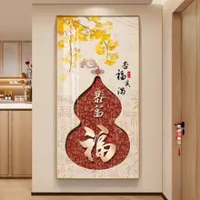 新中式の玄関用装飾画【百福図・廊下用・幸運の意味を持つ】