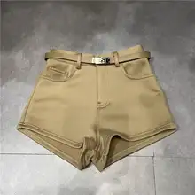 高腰ストレート短パン【秋冬用・通勤・体型カバー・極上の柔らかさ】