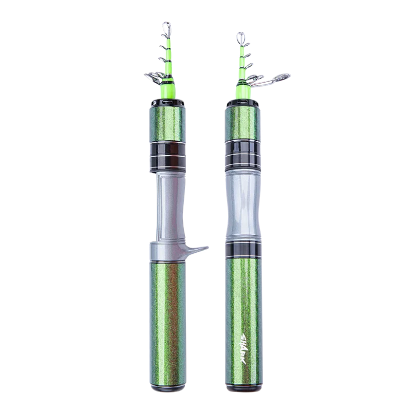 携帯用短尺ルアーロッド【陶器ガイド付き・伸縮式・軽量チタン合金製】