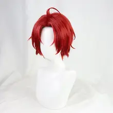 自由人奇蛋物語のコスプレウィッグ【酒紅色・反翘・前髪あり】