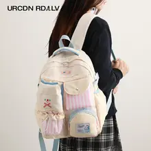 リュック レディース カラーブロック シンプル 通学 中学生 高校生 カジュアル 小旅行 おしゃれ 「U&R」