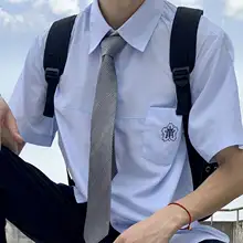 シンプルなデザインのJK制服風シャツ【半袖】