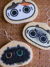かわいい猫イラストのキッチンクリーナー【木材パルプ・掃除用スポンジ・多用途】