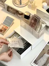 化粧品収納ボックス【デスクトップ用・メイクブラシ・リップ収納・小物整理】