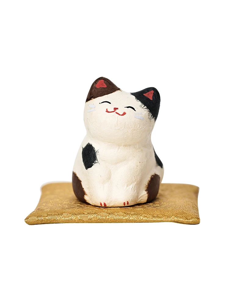 和紙製ミニ猫の置物：おしゃれなデスクアクセサリーとしての実用性と空間融合の仕組み