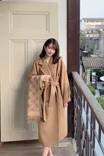 金きのこ 三代黒ラベル ウールカシミヤ ダブルフェイスコート【クラシックスタイル・ゆったりフィット・ミドル丈】