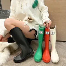 レディース 防水レッドラバー長靴【防滑・裏地フリース・アウトドア用】