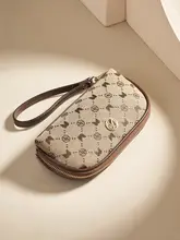 シンプルなデザインの女性用長財布【ミニスマホポーチ・収納力抜群・化粧ポーチにも最適】