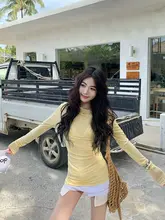 魅力的なデザイン！スリーブレス斜め肩長袖トップス【シンプルなフィット・洗練されたスタイル】