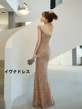 ワンショルダーのスパンコールディテールドレス【エレガントなフィット感・パーティーやステージ用】