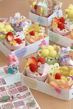 ピクニック用フルーツ分格容器【アウトドア・使い捨て・九宮格デザイン】（セットアップ対応）