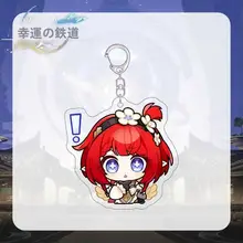 可愛い表情のアクリルキーホルダー【ゲーム関連・学生用バッグ飾り】