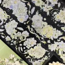 淡い黄色の花柄マスキングテープ【手帳用・可愛いデザイン】