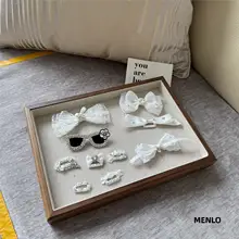 ペット用ヘアクリップ【ホワイト・犬用・ヨークシャテリア・マルチーズ・シーズー・ビションフリーゼ対応】