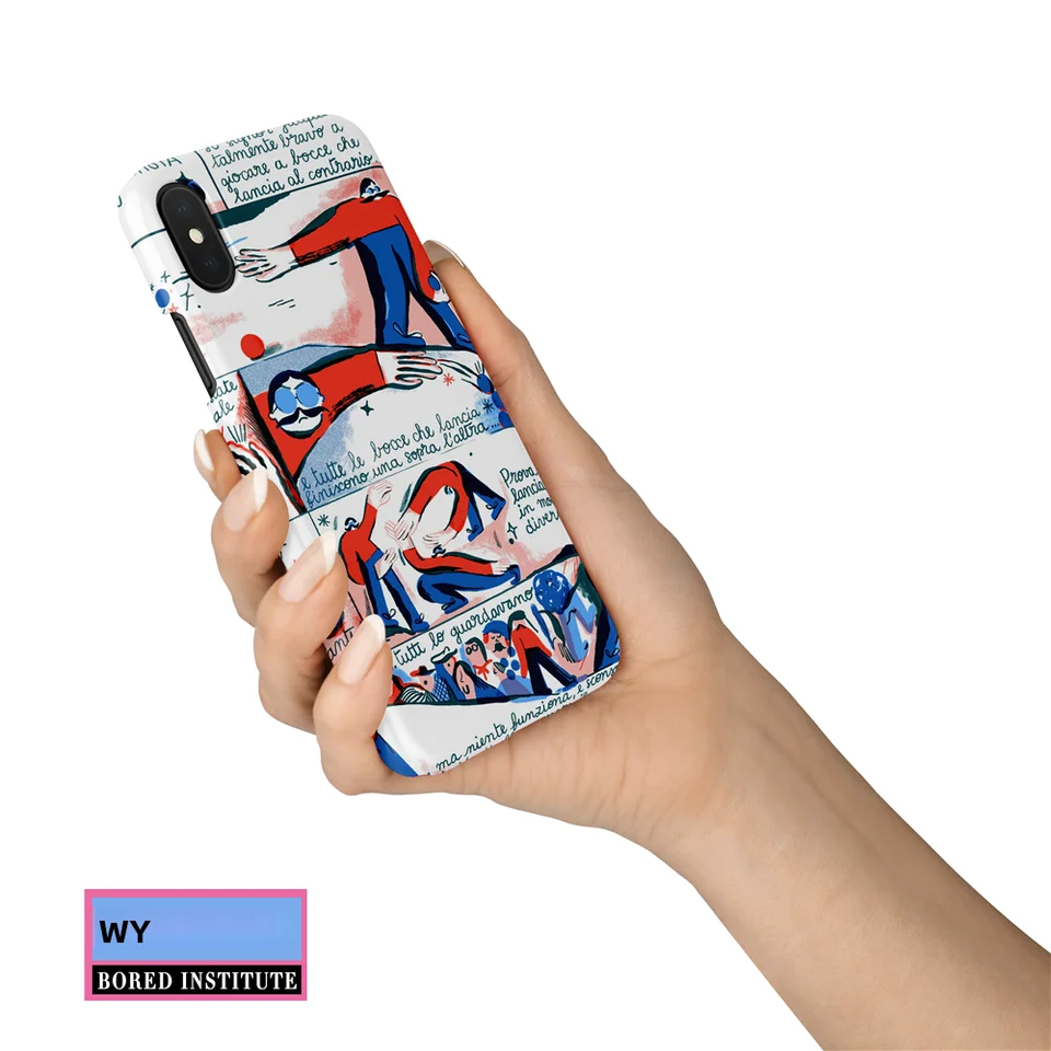 ポップアート風スマートフォンケース【漫画スタイル・シリコン製・iPhoneおよびAndroid対応】