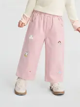 子供用デニムストレートパンツ【春用・女の子・直立デザイン・極上の柔らかさ】（セットアップ対応）