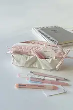 雲のトースト 大容量 ペンケース 高いデザイン感 インスタ風 高校生 文房具入れ