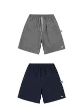 軽量透湿素材のメンズカジュアルショートパンツ【シンプルデザイン・夏用・無地】