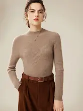 シンプルで洗練されたデザイン！羊毛100%のニットトップス【スリムフィット・シーズンレス】