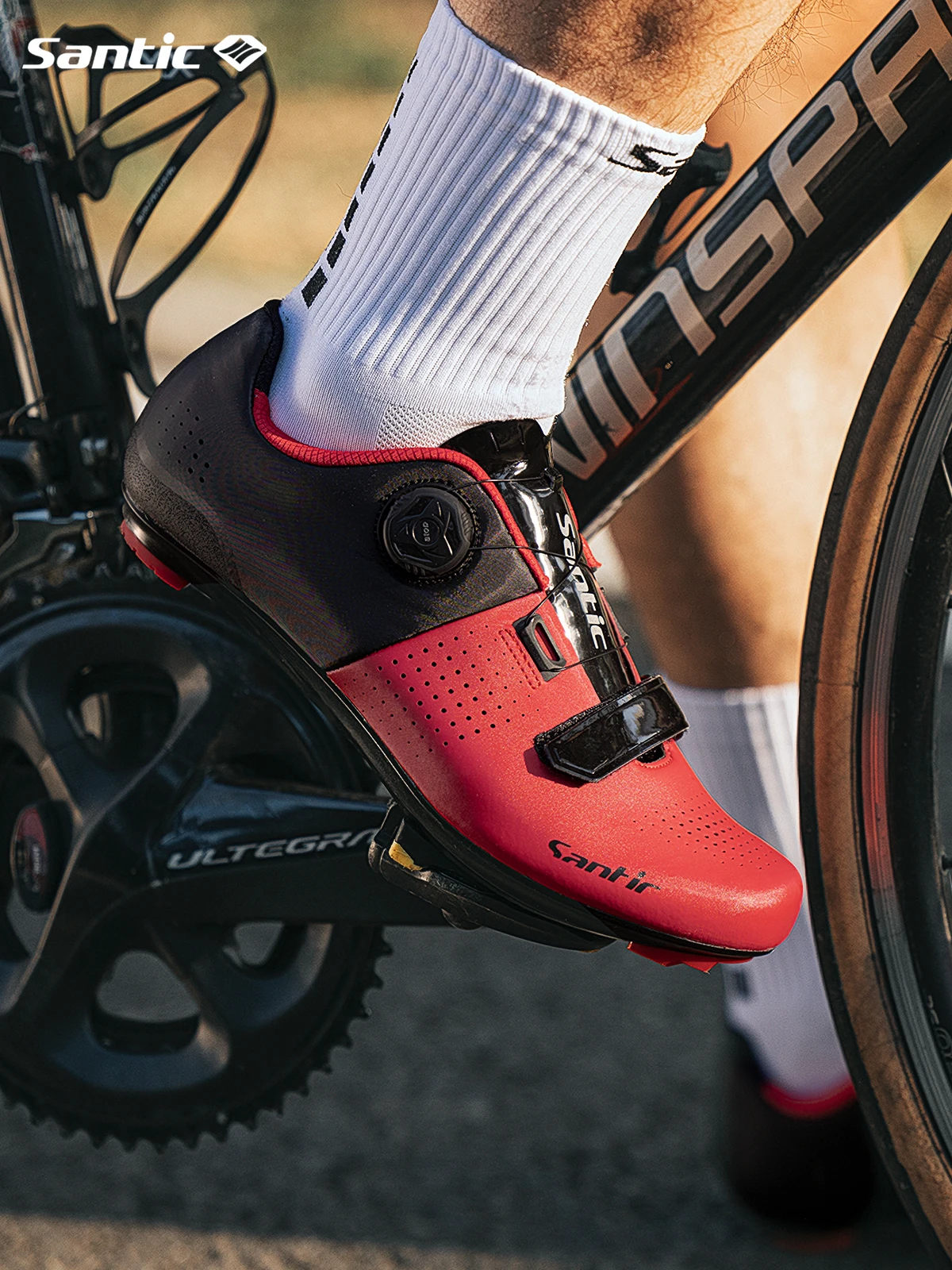 Santic メンズ・レディースロードバイク用ビンディングシューズ【プロフェッショナル仕様・耐久性】