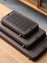 バンブー製 湿気吸収機能付き茶盤【モダンデザイン・家庭用・大サイズ】