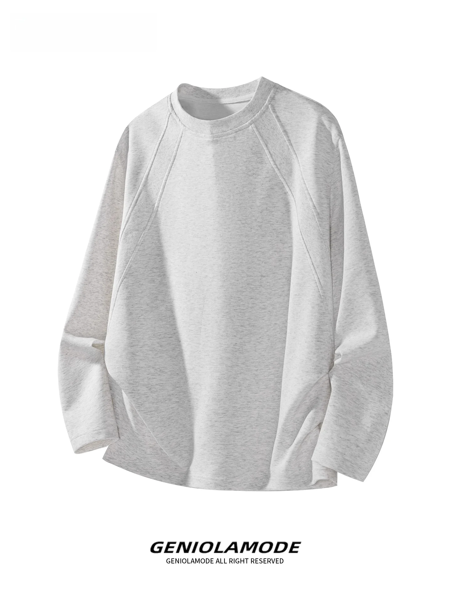 メンズ ロングtシャツ オーガニック棉 おすすめ：Genio Lamodeのゆったりシルエット長袖Tシャツ
