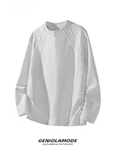メンズ 長袖Tシャツ【春用・フィット・シンプルスタイル】
