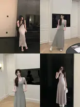 感漂う背中開きワンピース【スリムフィット・カジュアルスタイル】