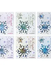 氷晶雪景シリーズPETステッカー【創造的な氷雪の城・木の家・森林装飾用DIY】