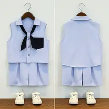 子供用 夏のファッション無袖シャツ＆ショートパンツ【男の子・女の子・卒業式用】（セットアップ対応）