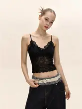 レースキャミソール【セクシーVネック・夏用・フィット感あるデザイン】