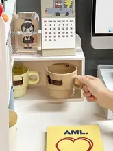 シンプルな白色コーナー収納ラック【デスク用・オフィス・改造に最適】