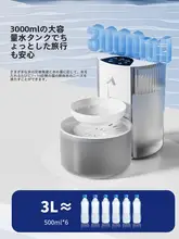 自動給水器【ペット用・コードレス・流動式・猫と犬兼用】