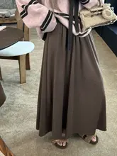 落ち着いたカラ―の大きなフレアスカート【冬用・極上の柔らかさ・快適デザイン】（セットアップ対応）