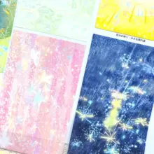 夢幻の星空デザイン！手帳用貼り付け装飾テープ【DIY素材・花火のように華やか】（セットアップ対応）