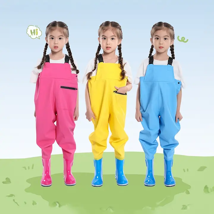子供用全身防水服【水遊び・フィッシング対応・軽量】（セットアップ対応）