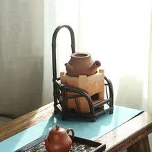 紫竹製 涼炉架【手作り竹編・茶道用・熱を遮断】