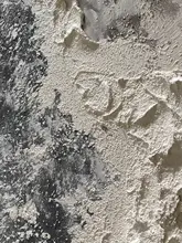 手描きの白黒波の抽象油絵【玄関用・テクスチャー装飾・シンプルデザイン】