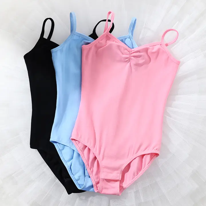 子供用ダンス衣装【夏用・キャミソール・バレエダンス・中国舞の練習服】（セットアップ対応）