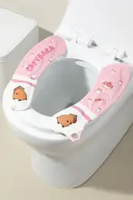 かわいい防水トイレ座布団【貼り付け式・四季対応・お手入れ不要】