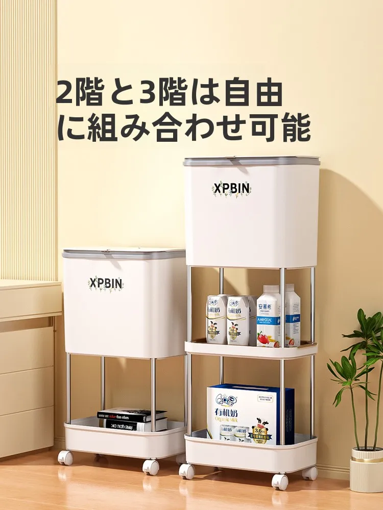 キッチン卓上ゴミ箱：高級感と大容量を兼ね備えた隙間用ゴミ箱の実用性