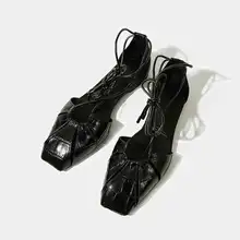 バンド付きオープントゥローマサンダル【フラット・フレンチスタイル・女性用】