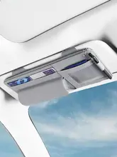 車用多機能サンシェード収納ボックス【眼鏡ホルダー・カード収納付き】