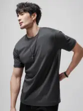 半袖 Tシャツ メンズ 冷感 コットン 薄手 通気性 抗菌 UVカット 防蚊 夏 トップス