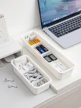 伸縮式データケーブル収納ボックス【充電ケーブル整理・デスク用・巻き取り式】