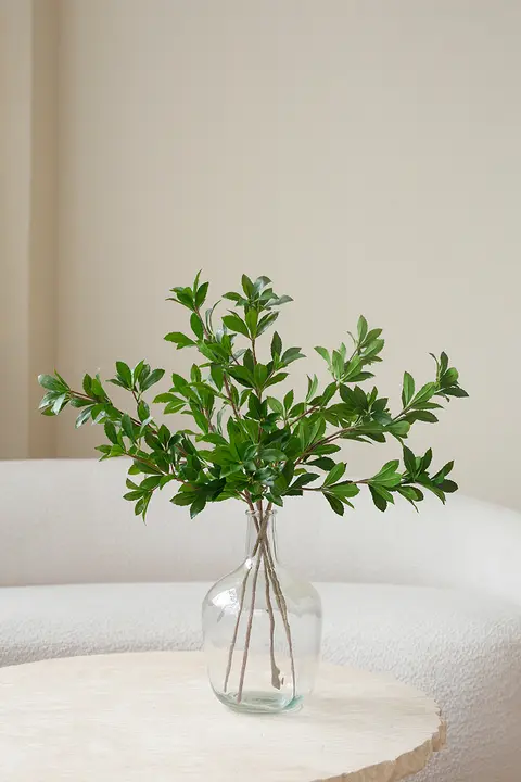 北欧スタイルのマツバギク造花【デスクトップ用・観葉植物・緑のインテリア装飾】